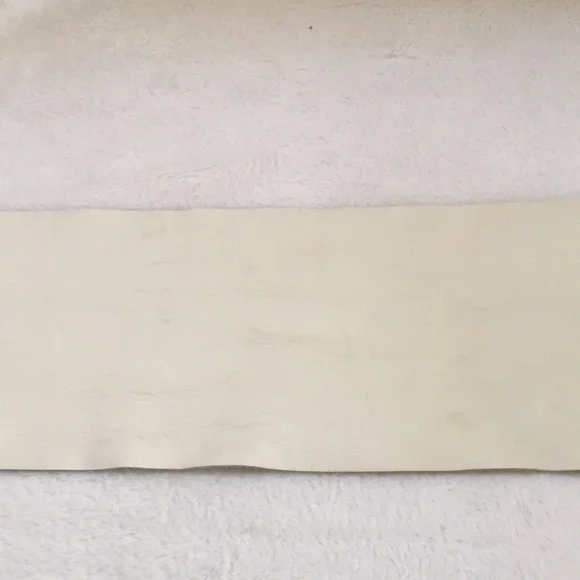 Comme des Garcons Cream Belt with Silver Ring